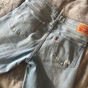 Levi’s 711 Skinny Filiforme Distressed Light Jeans - Size 27